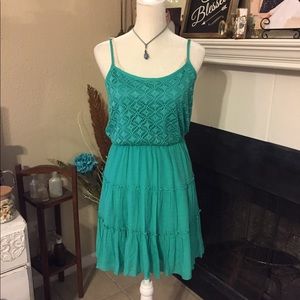 Lily Rose Green Sundress (B14)